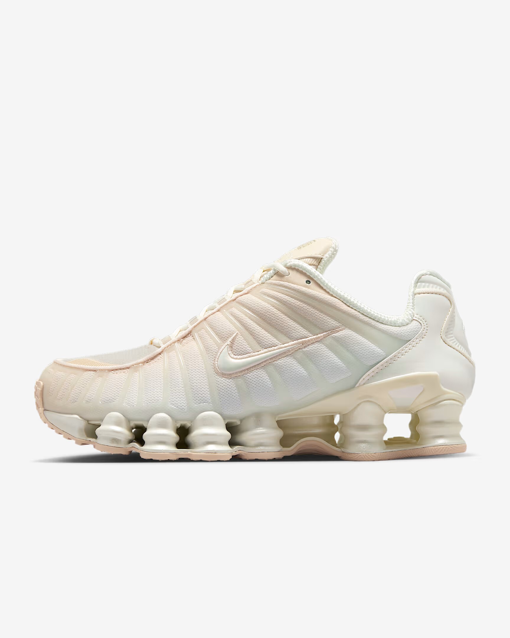 -(D7c)-W NIKE SHOX TL 網布 彈簧鞋 經典 珍珠白粉-IH5075 219