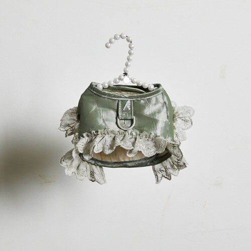 Louisdog 散步去胸背組（真絲綠)