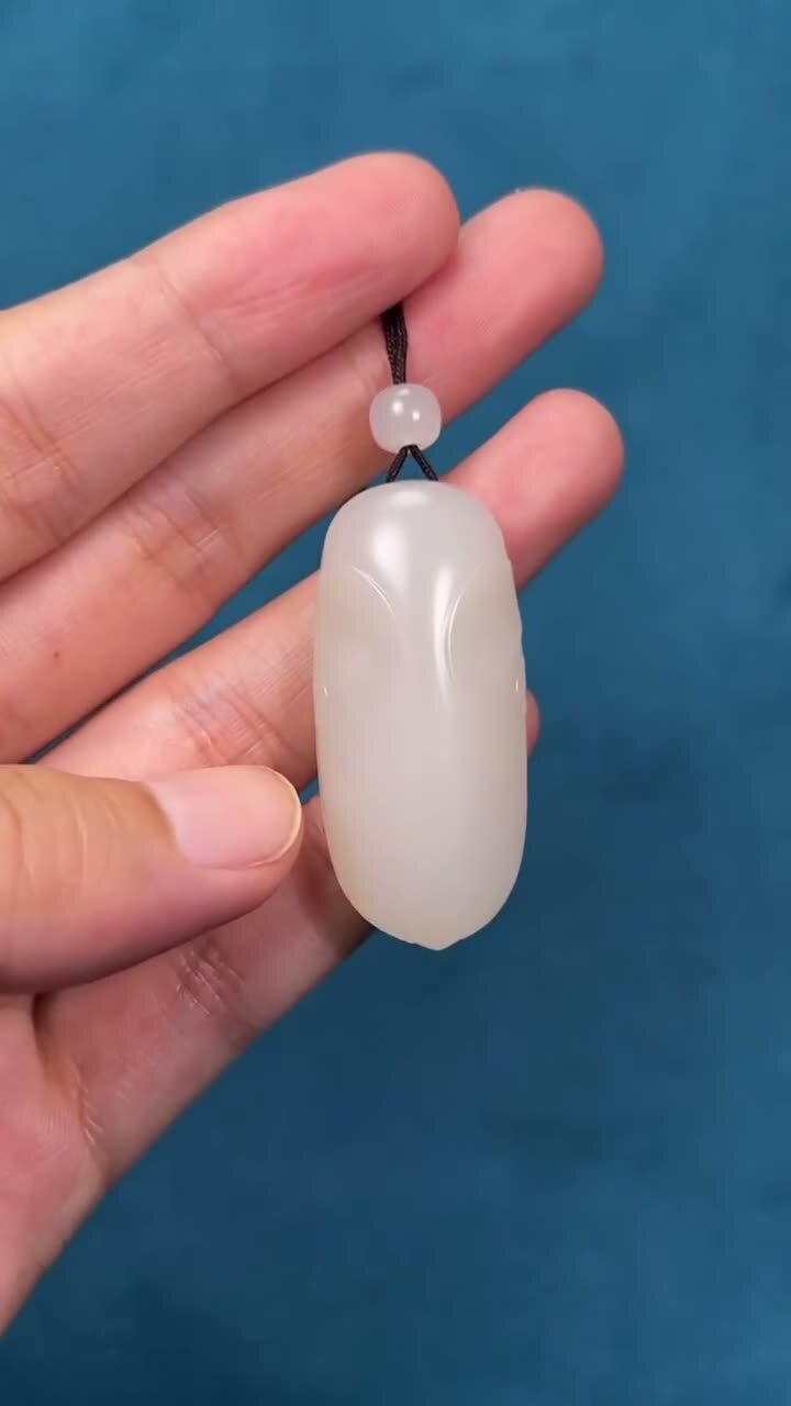 92234 和田玉籽料平安無事牌