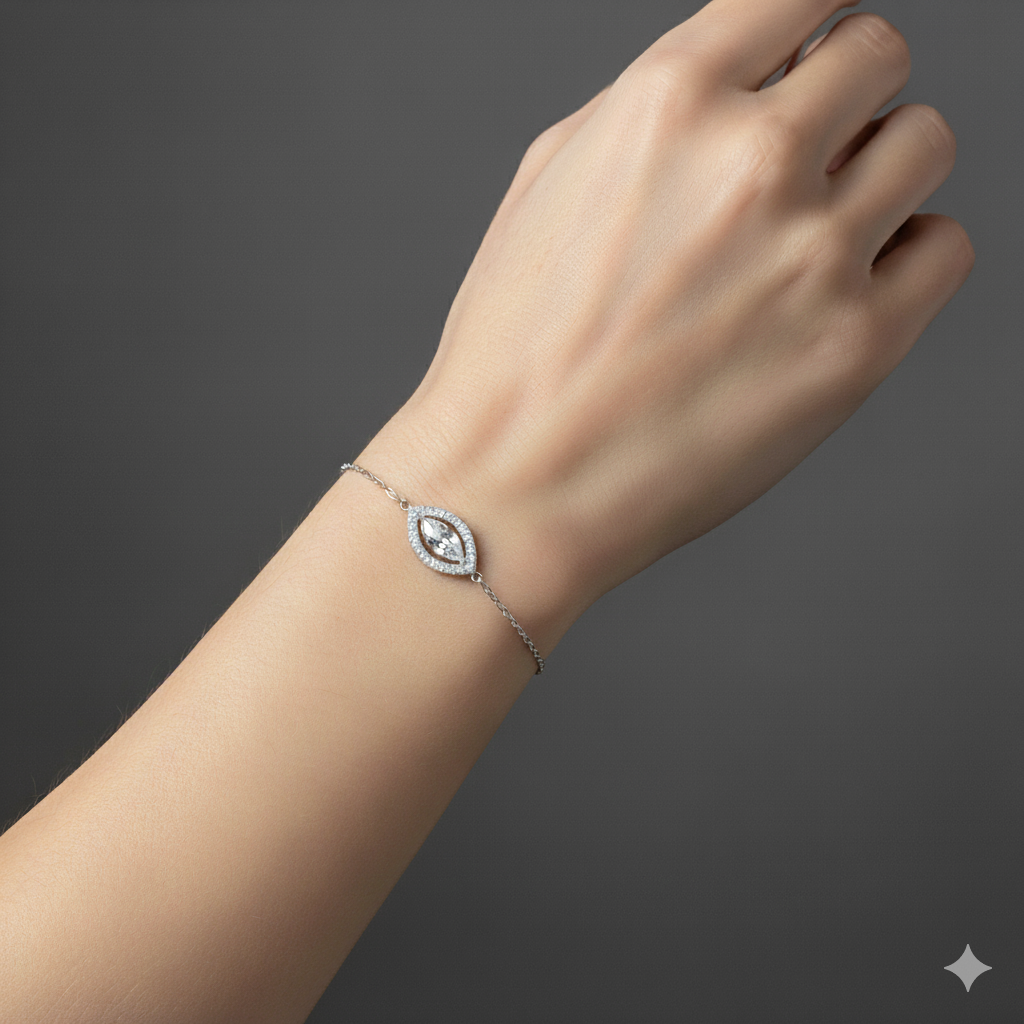 18K White Gold 0.81ct Diamond Bracelet