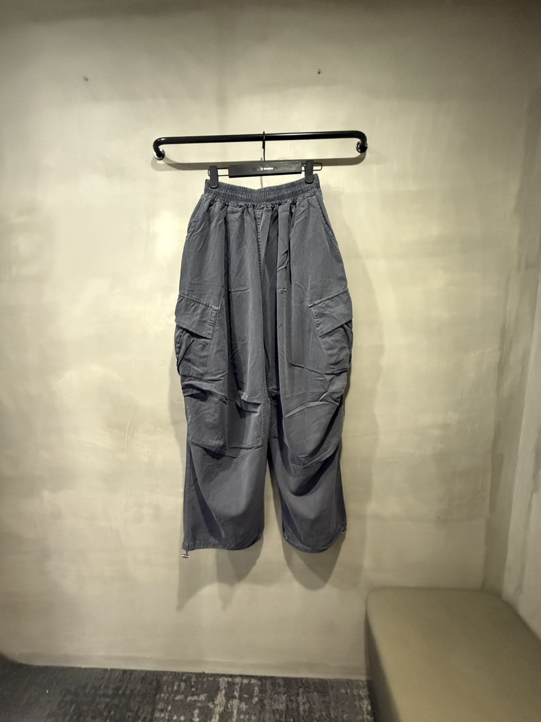 水洗藍工裝長褲