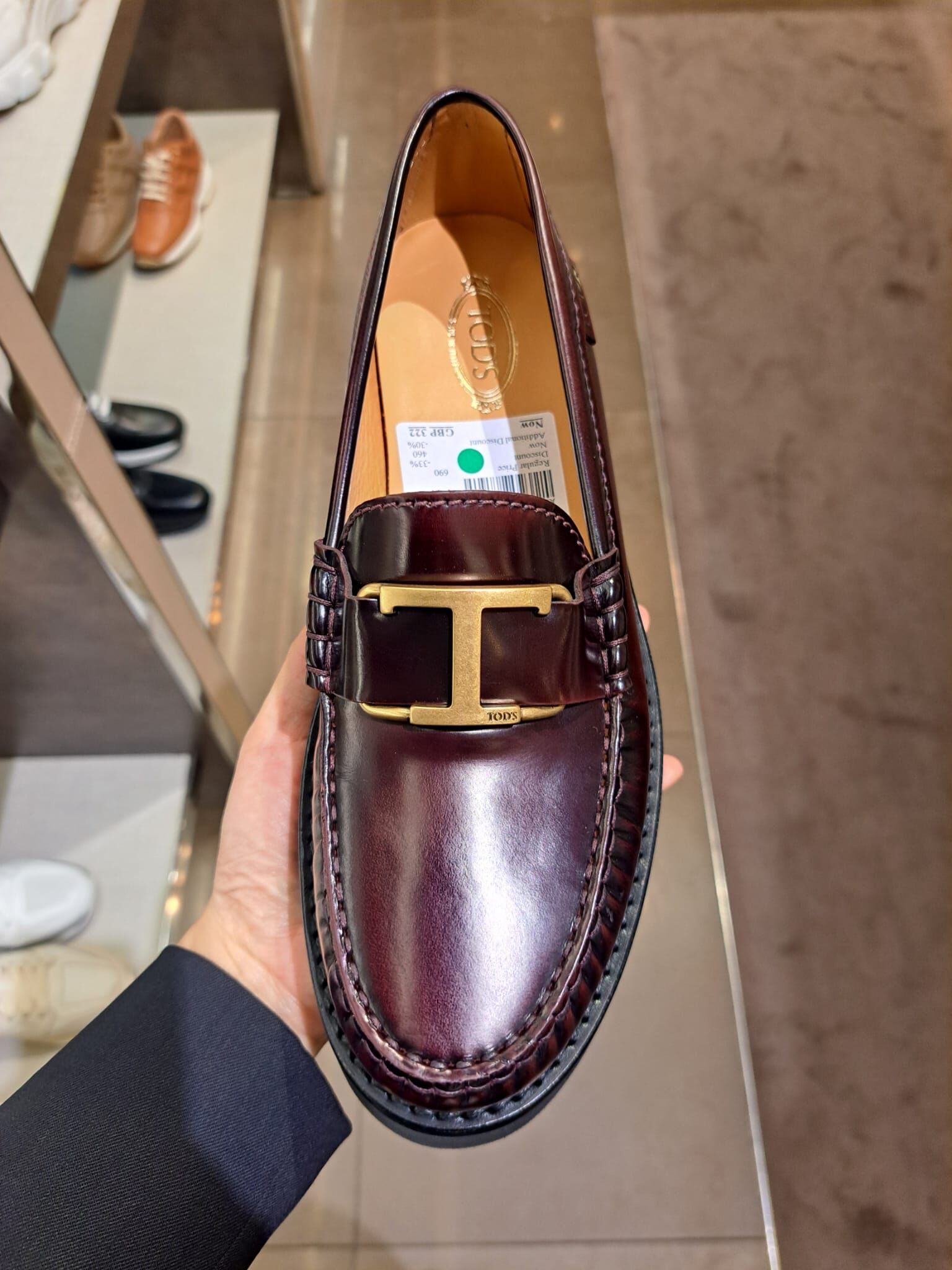 Tod's Leather Loafers chesnut brown XXW54