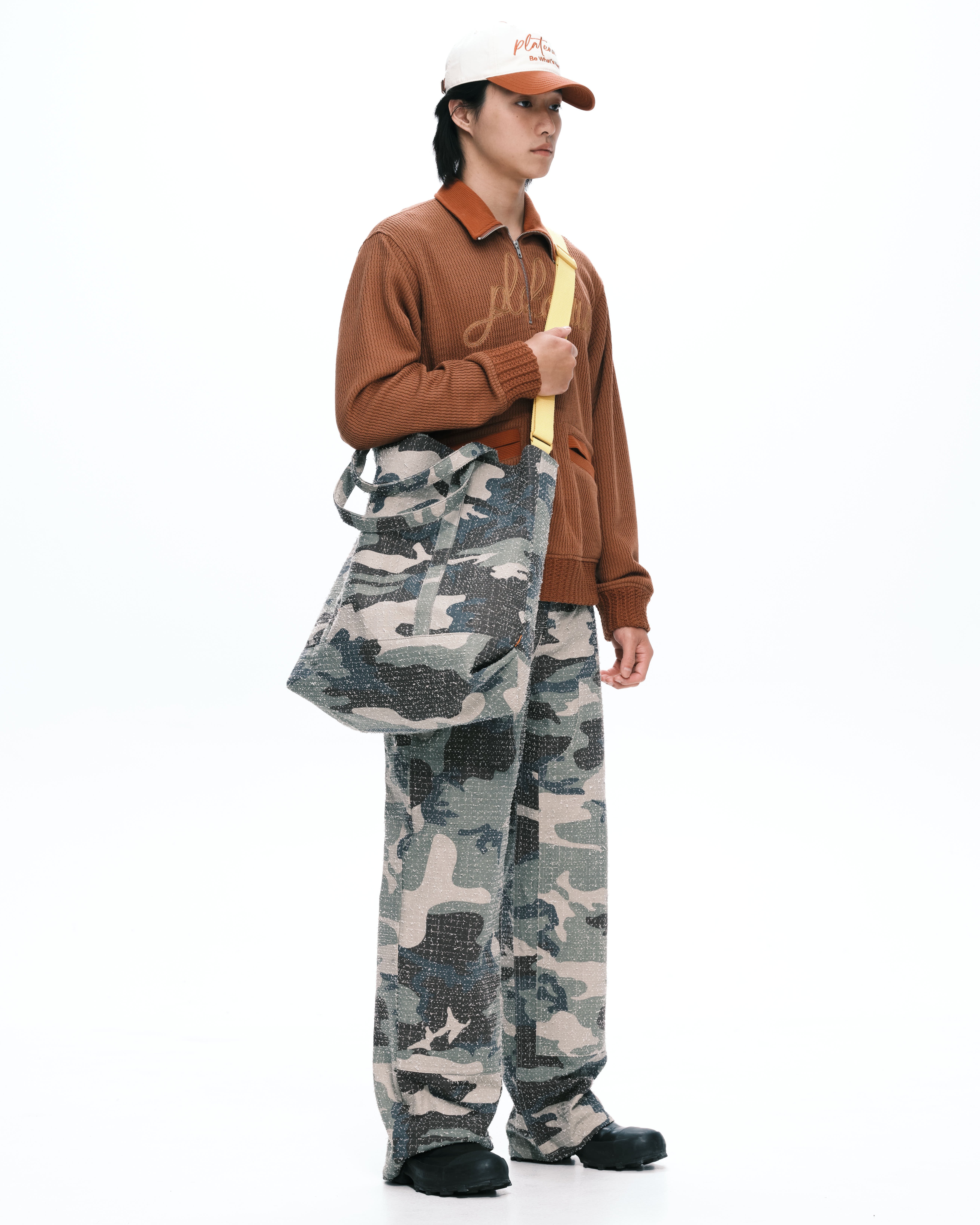 PLATEAU STUDIO｜Stripe tote camo (Camo)