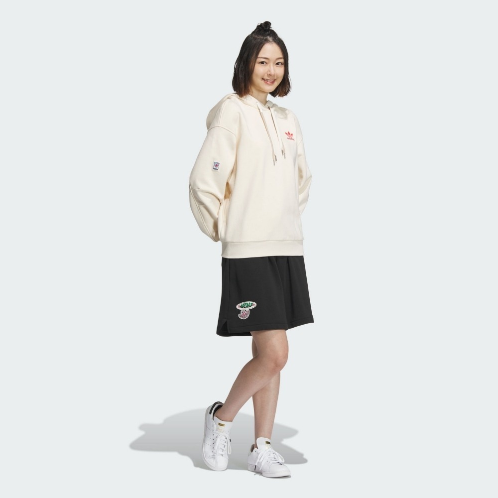 ADIDAS 短褲 SMR GFX SHORTS 黑色 休閒 棉短褲 女 IW6302