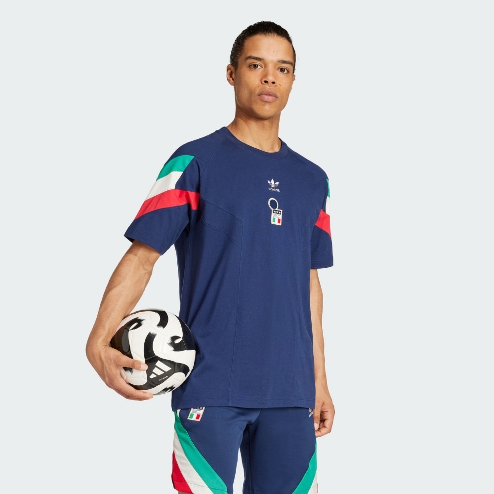 ADIDAS 短T FIGC OG TEE 深藍色 義大利隊 足球 短袖 男 IY4631