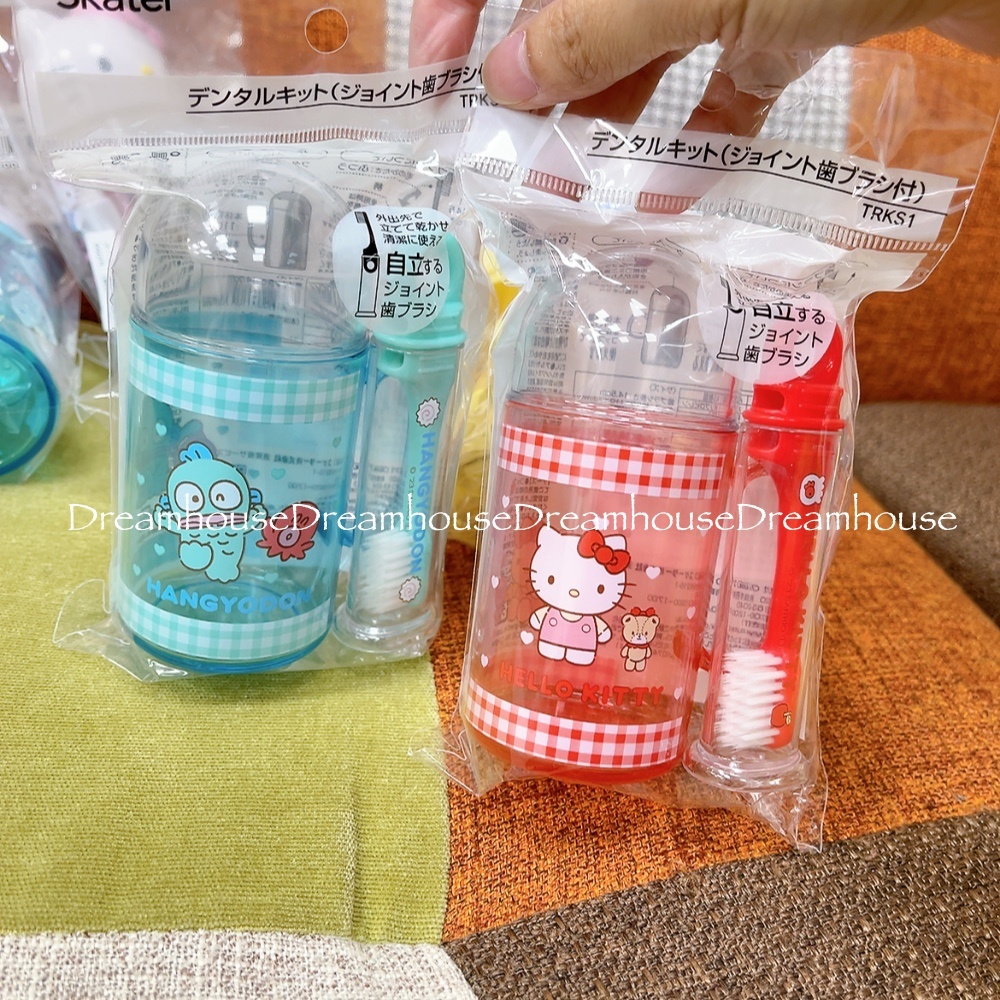 日本限定 日本製 三麗鷗 酷洛米 凱蒂貓 布丁狗 大耳狗 帕恰狗 牙刷 牙膏 盥洗組 旅行組