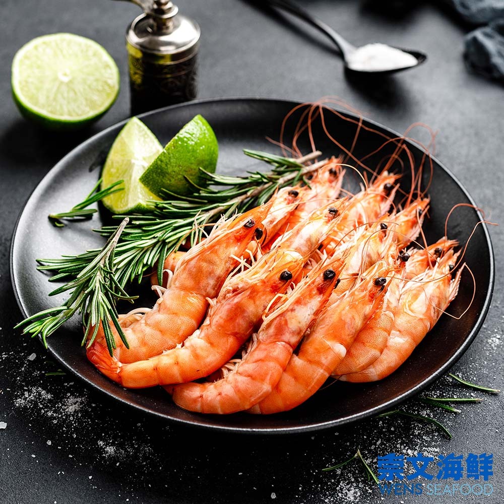 【崇文海鮮】傳鮮熟白蝦1kg/盒