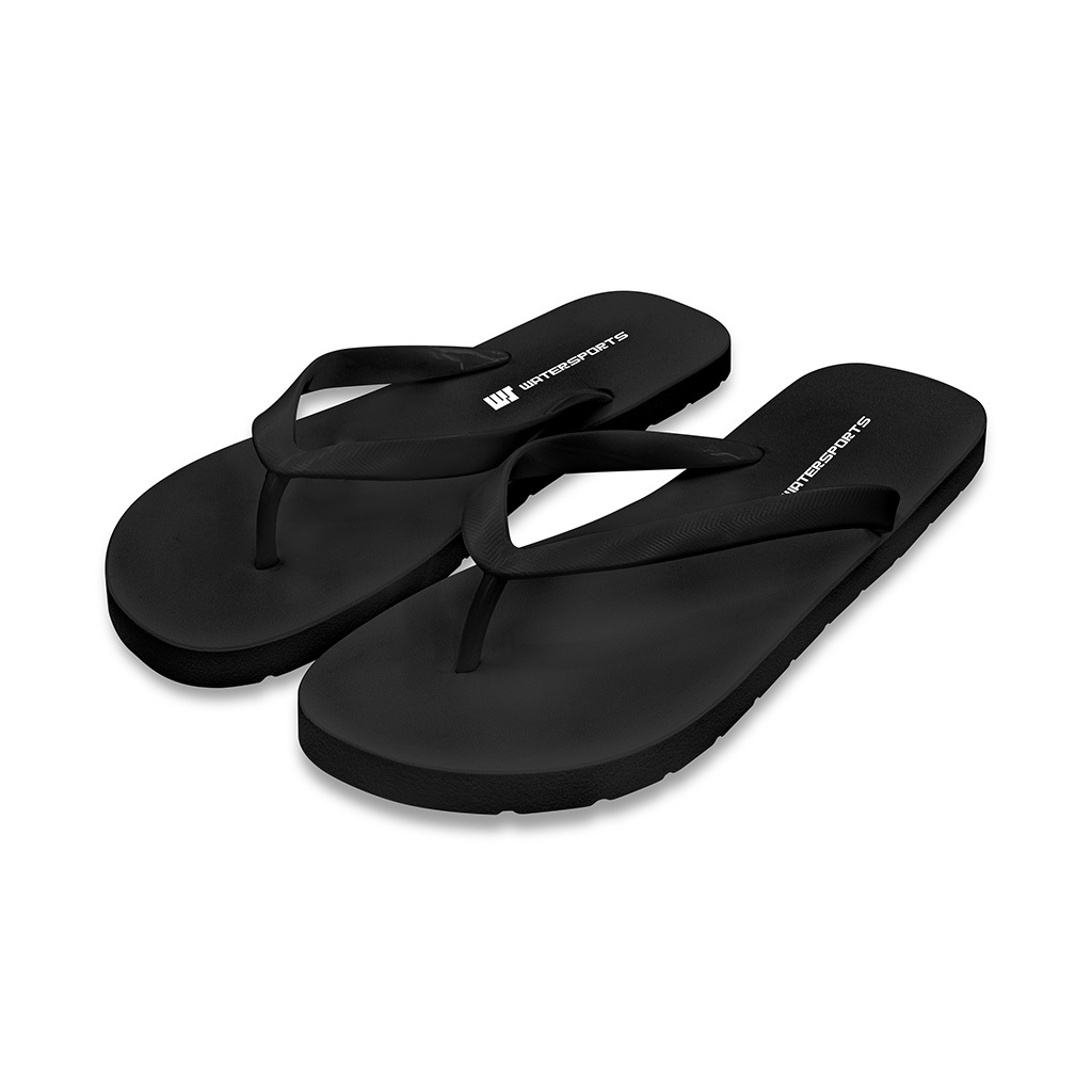 中性防滑泳池拖鞋 - 黑
