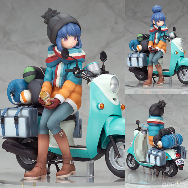 Apr Alter Yuru Camp Rin Shima with Scooter 1/10 Complete Figure Pre-order