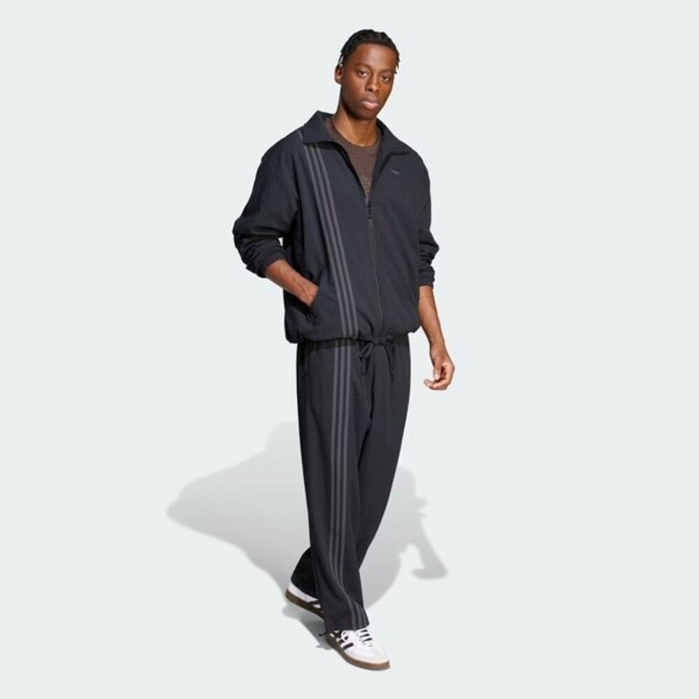 ADIDAS 外套 FIREBIRD 黑色 寬版 復古外套 男 JC7416