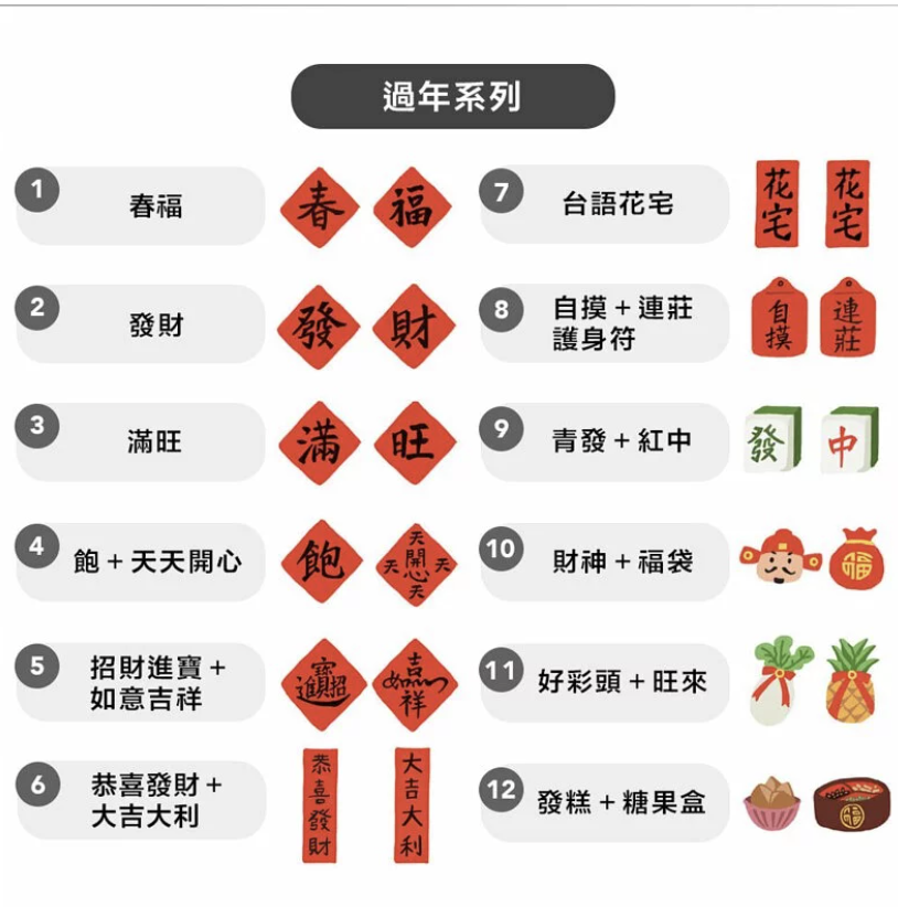 日日野餐｜過年系列 別針 - 10款可選