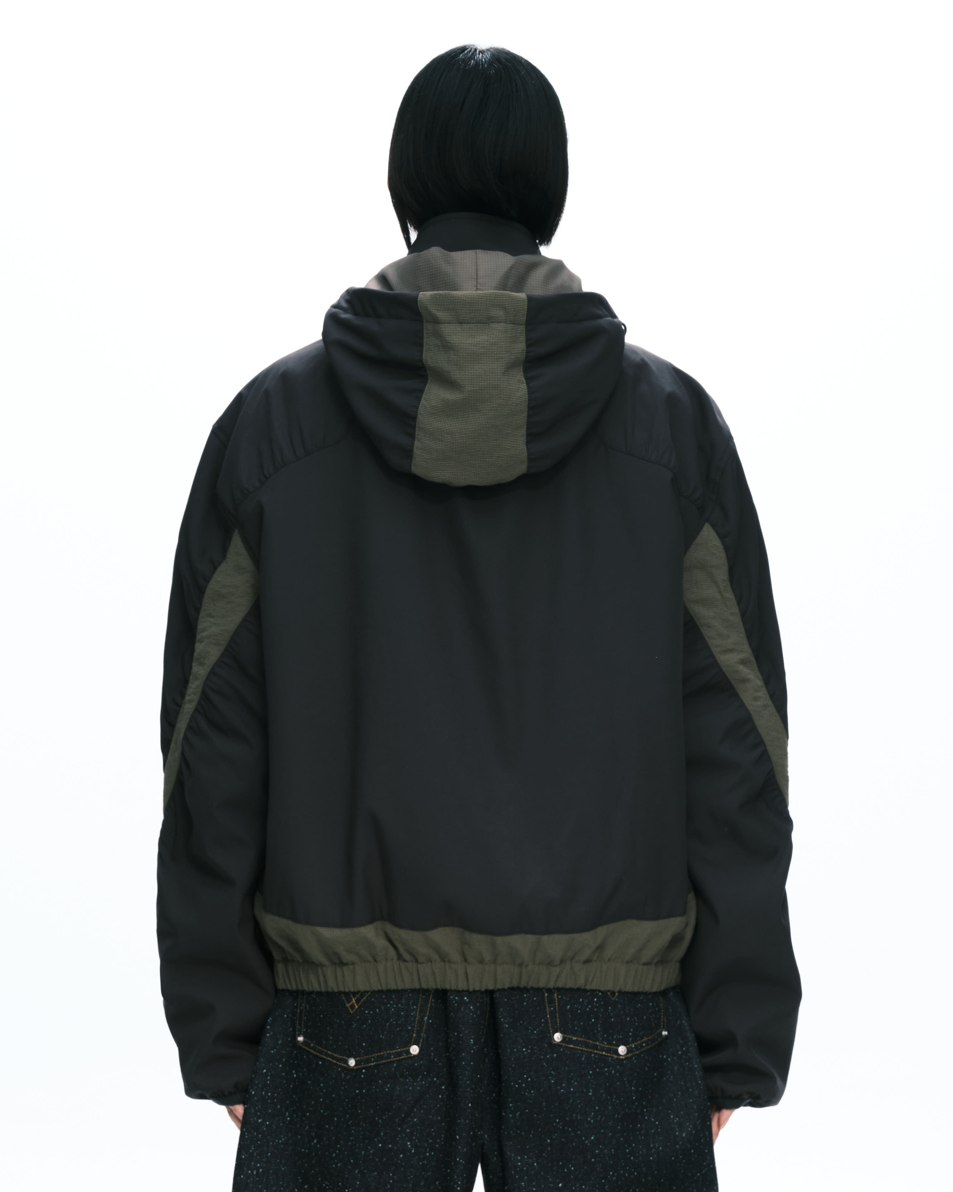 PLATEAU STUDIO｜Curvy padded jacket (Ash Black)
