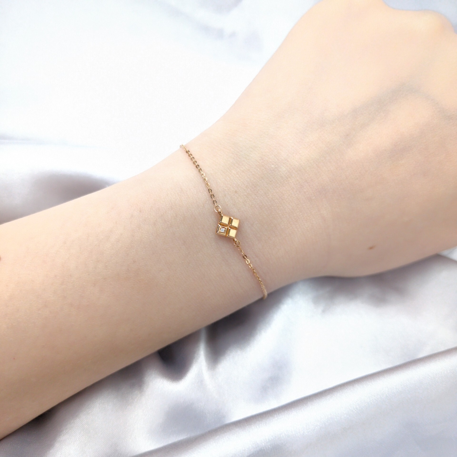 18K Rose Gold Diamond Bracelet