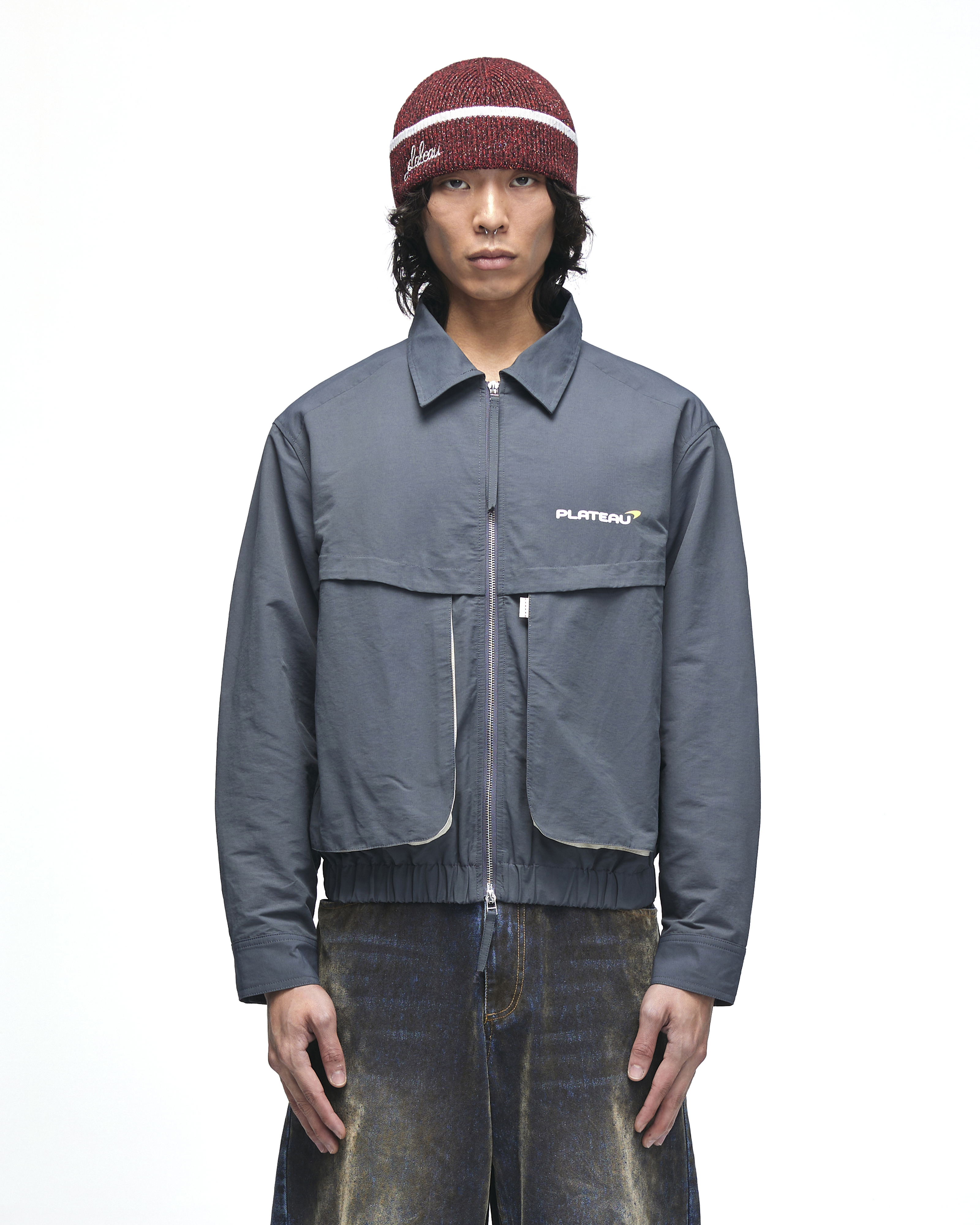 PLATEAU STUDIO｜Logo worker jacket (Dark grey)