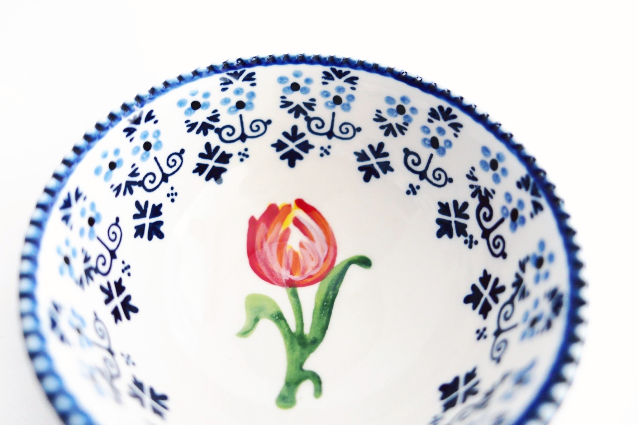 HEINEN DELFTS BLAUW｜Bowl Oranje Tulp - Small 200ml