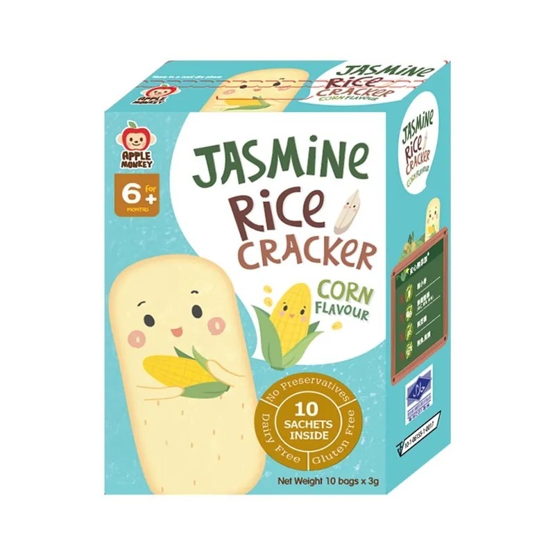 【Apple Monkey】愛啵寶寶 茉莉香米餅 玉米(30g)