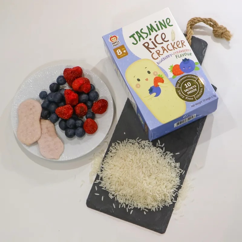 【Apple Monkey】愛啵寶寶 茉莉香米餅 綜合莓果(30g)