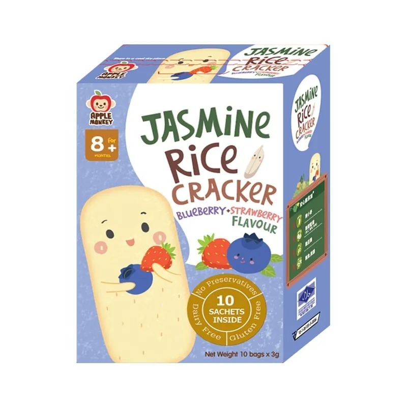 【Apple Monkey】愛啵寶寶 茉莉香米餅 綜合莓果(30g)