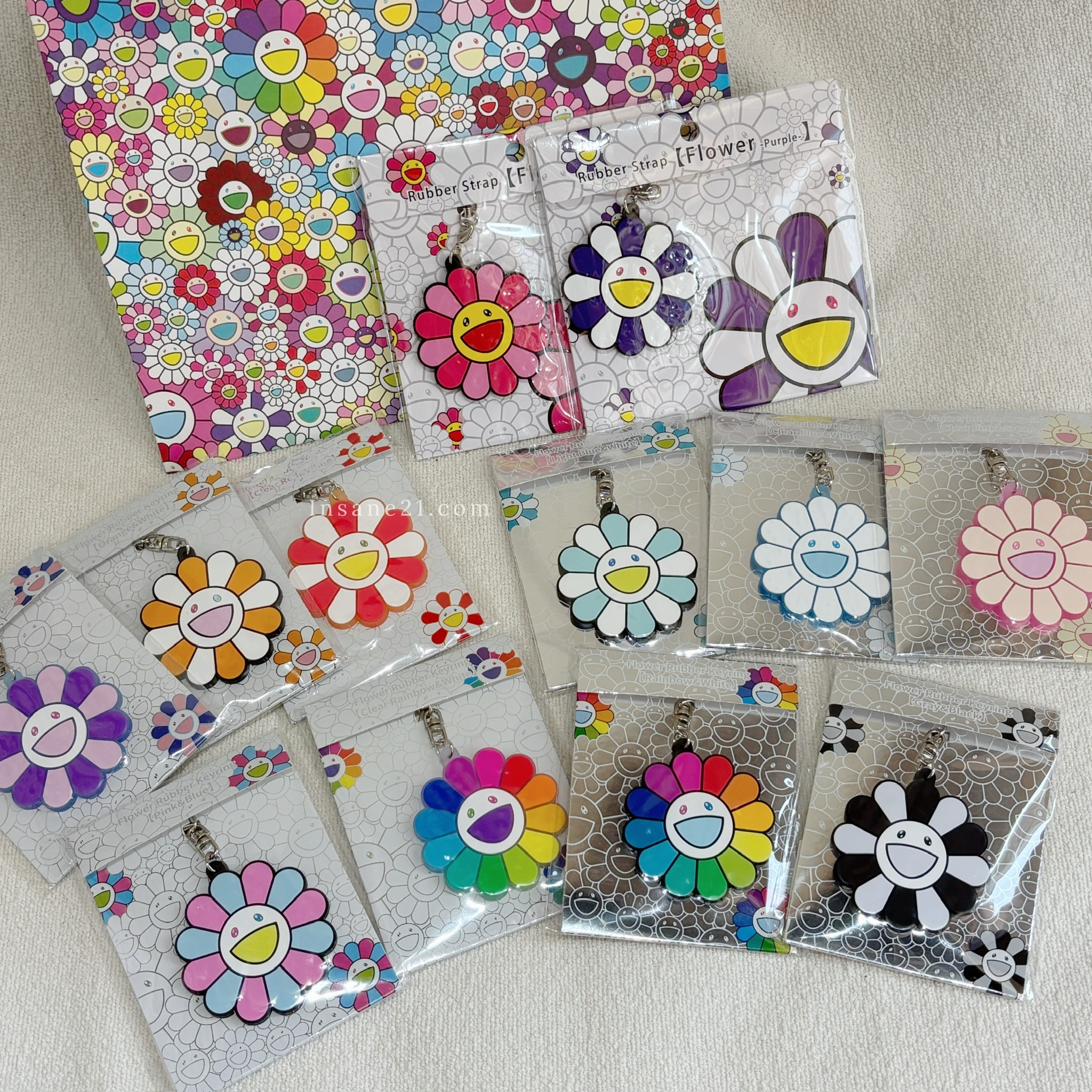 TAKASHI MURAKAMI 村上隆 矽膠吊飾 小花 FLOWERS 日本 現貨