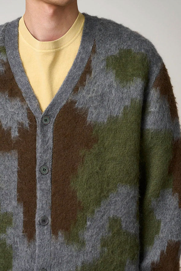 GRAMICCI -   MOHAIR 開襟外套 (迷彩)