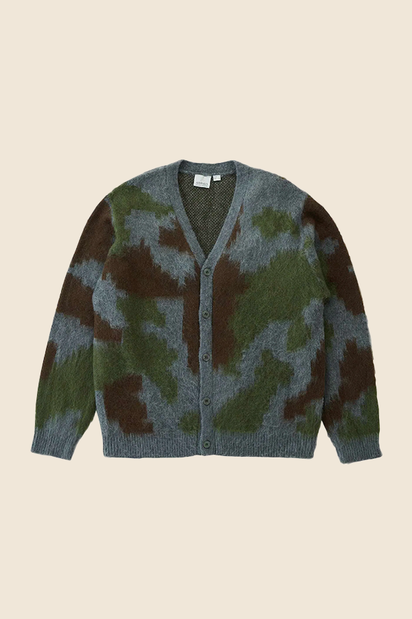 GRAMICCI -   MOHAIR 開襟外套 (迷彩)