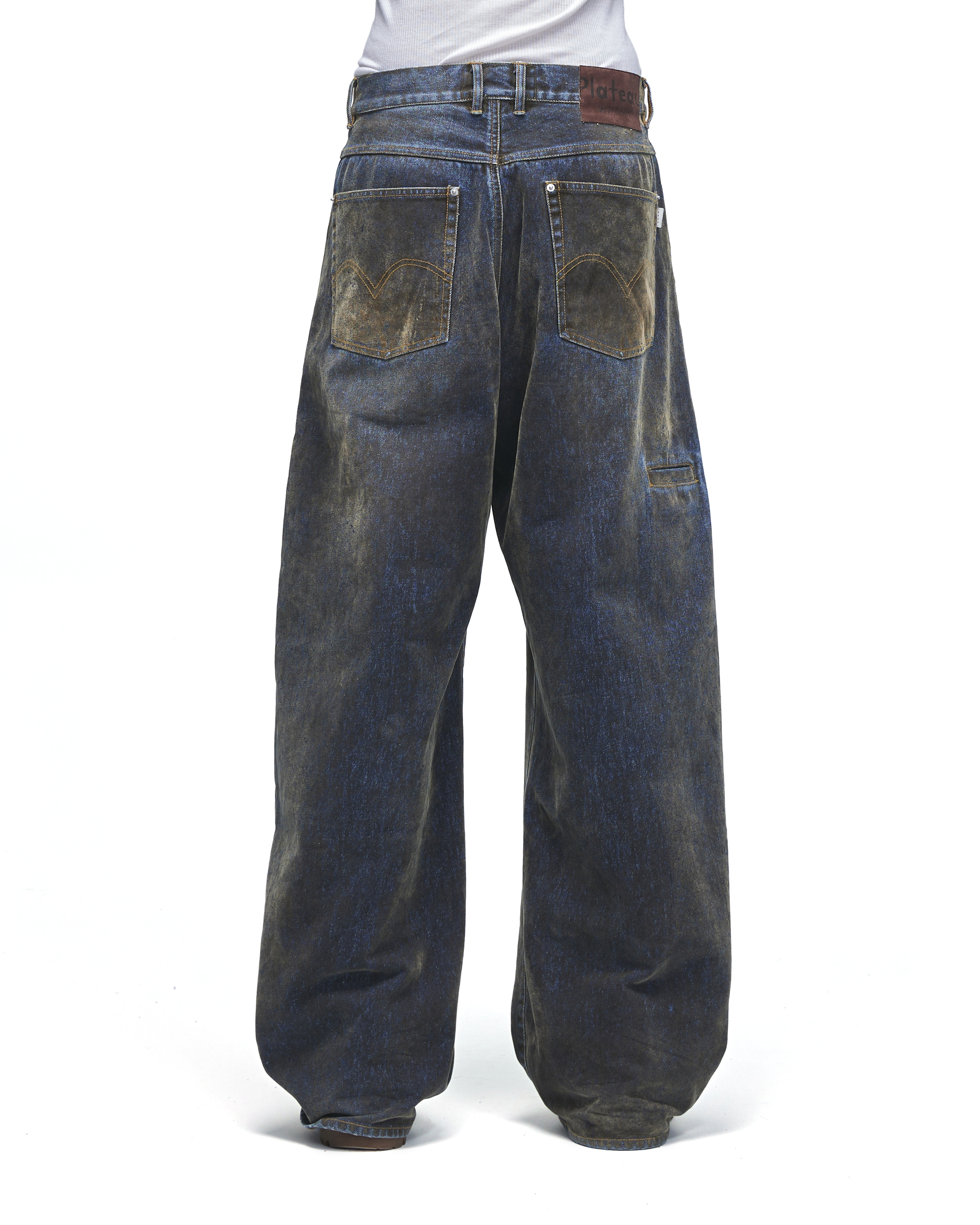 PLATEAU STUDIO｜Curvy work pant (Washed velvet)