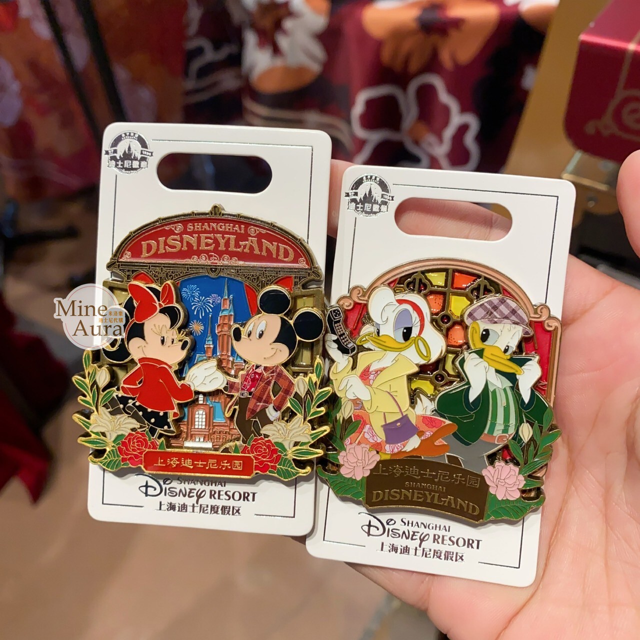 米奇和朋友們 摩登上海系列 米奇 Mickey 唐老鴨 Donald 高飛狗 Goofy 造型 徽章 PIN -上海迪士尼樂園