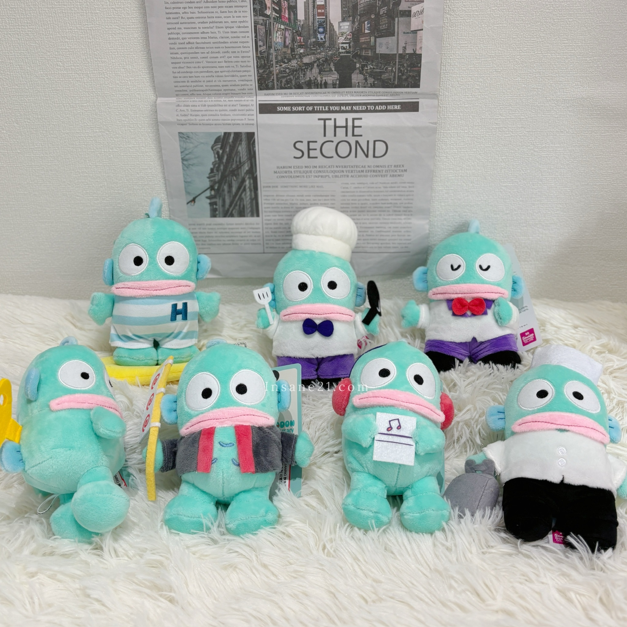 三麗鷗 SANRIO 醜魚漢頓 造型裝扮系列 可愛有趣 絨毛吊飾 日本限定