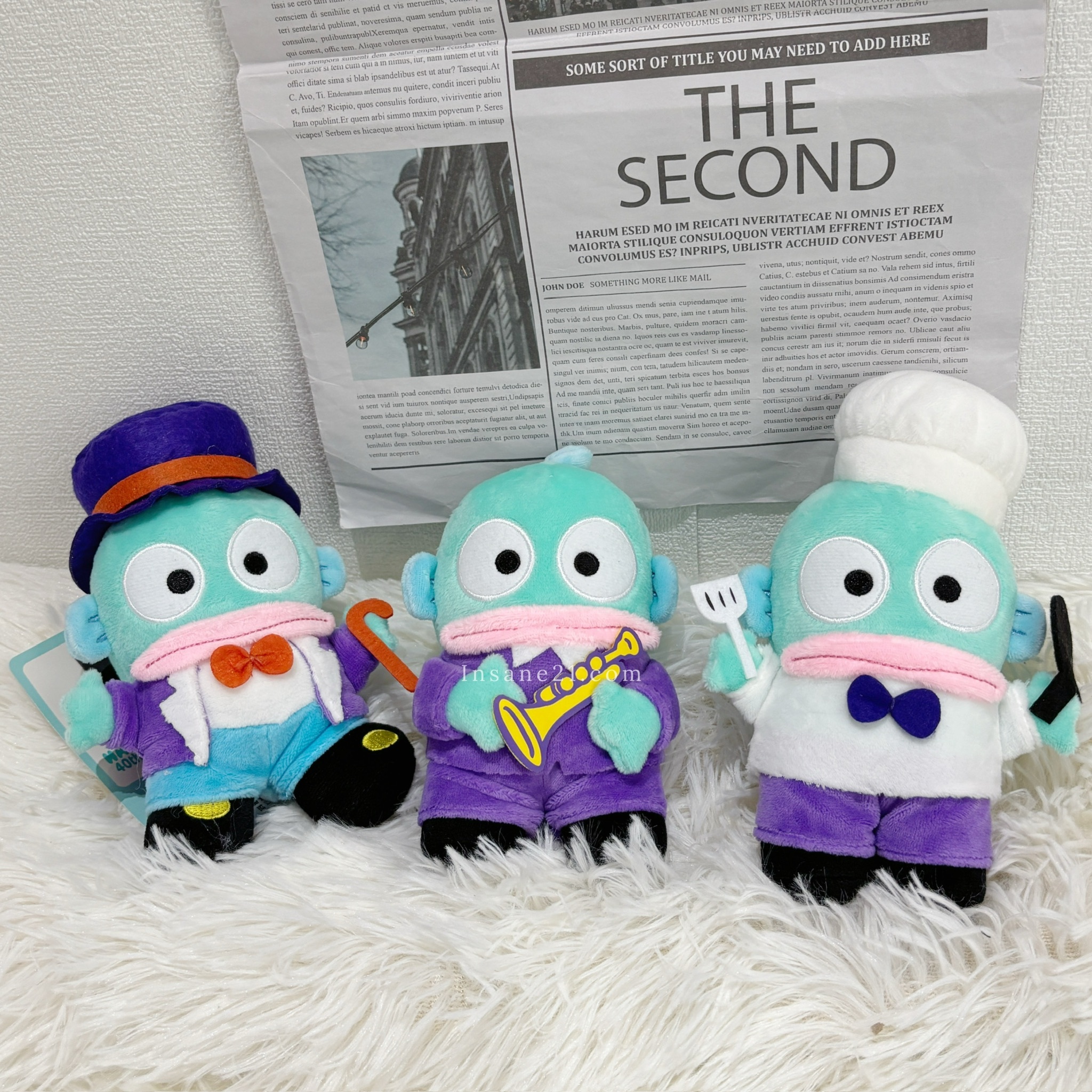 三麗鷗 SANRIO 醜魚漢頓 造型裝扮系列 可愛有趣 絨毛吊飾 日本限定