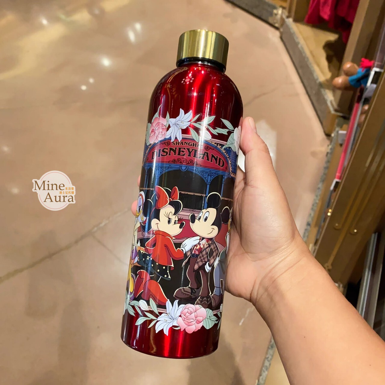 米奇和朋友們 摩登上海系列 米奇 Mickey 米妮 Minnie 保溫瓶 保溫杯 -上海迪士尼樂園