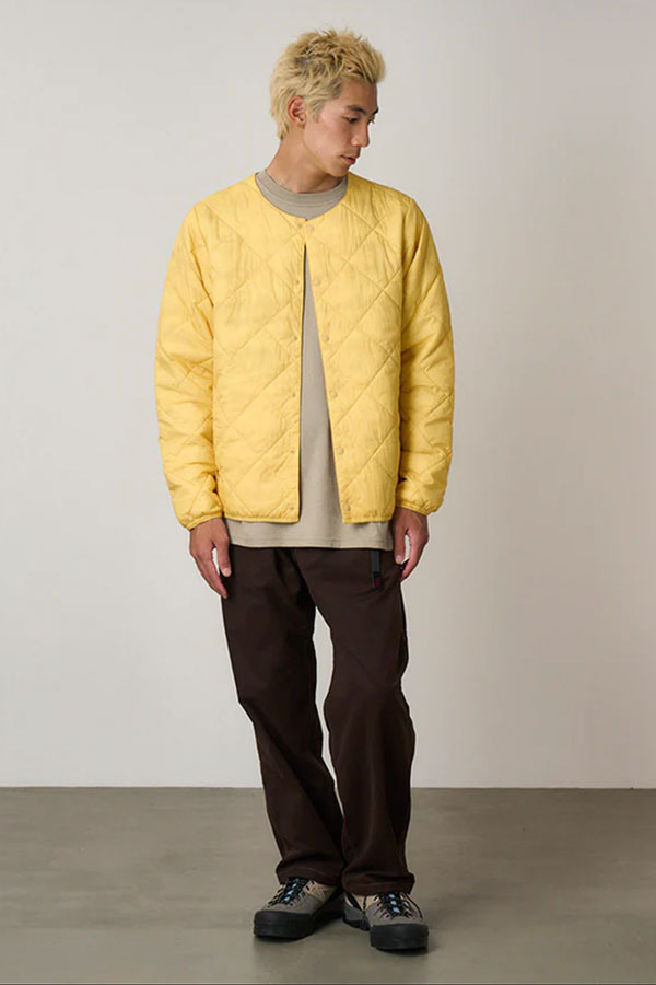 GRAMICCI -  保暖棉襖外套(白色/芥末黃)