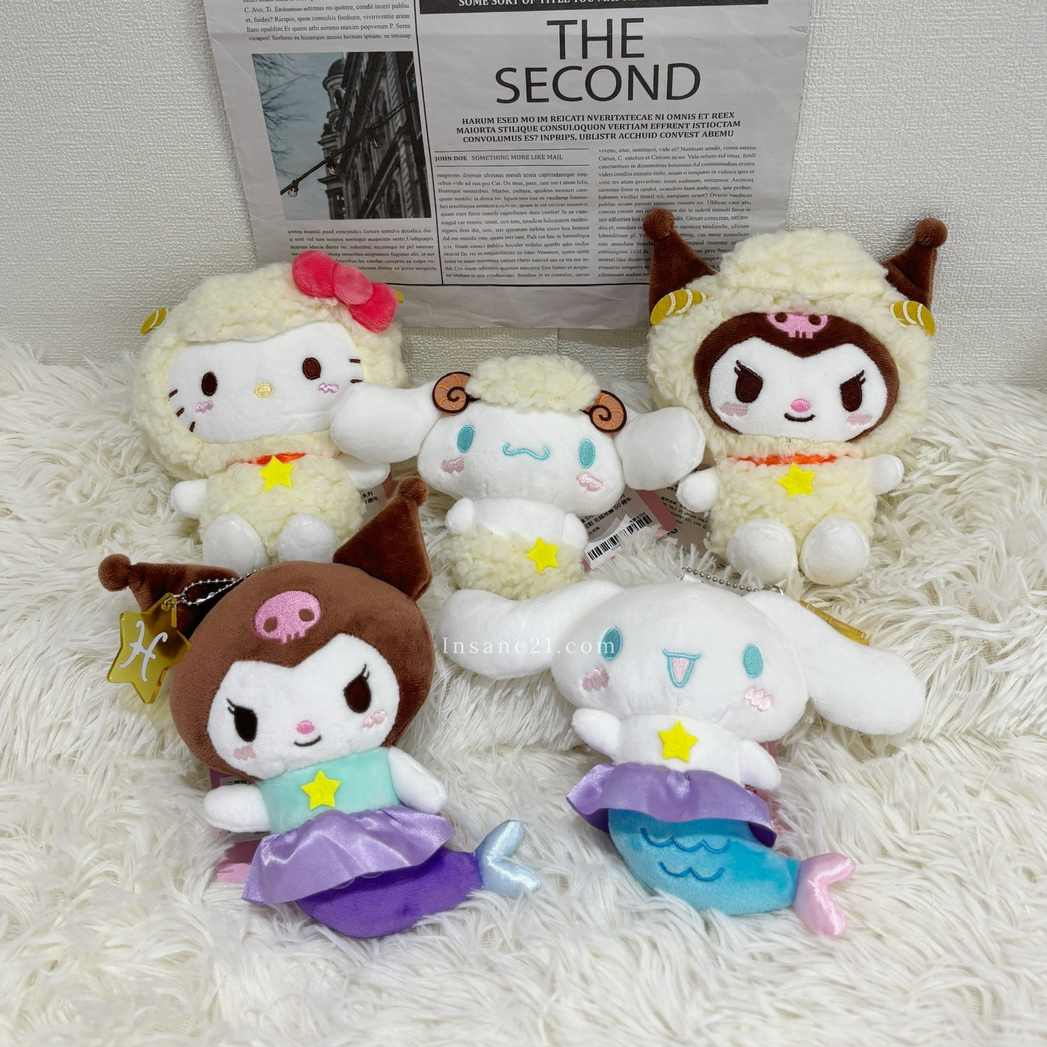 三麗鷗 SANRIO 星座系列 角色配對 毛絨吊飾 50週年 紀念吊飾 限量款 日本