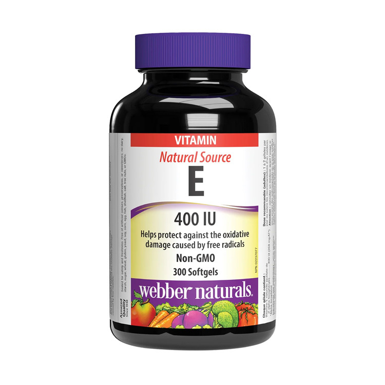 Webber naturals Vitamin E 400 IU, 300 Softgels