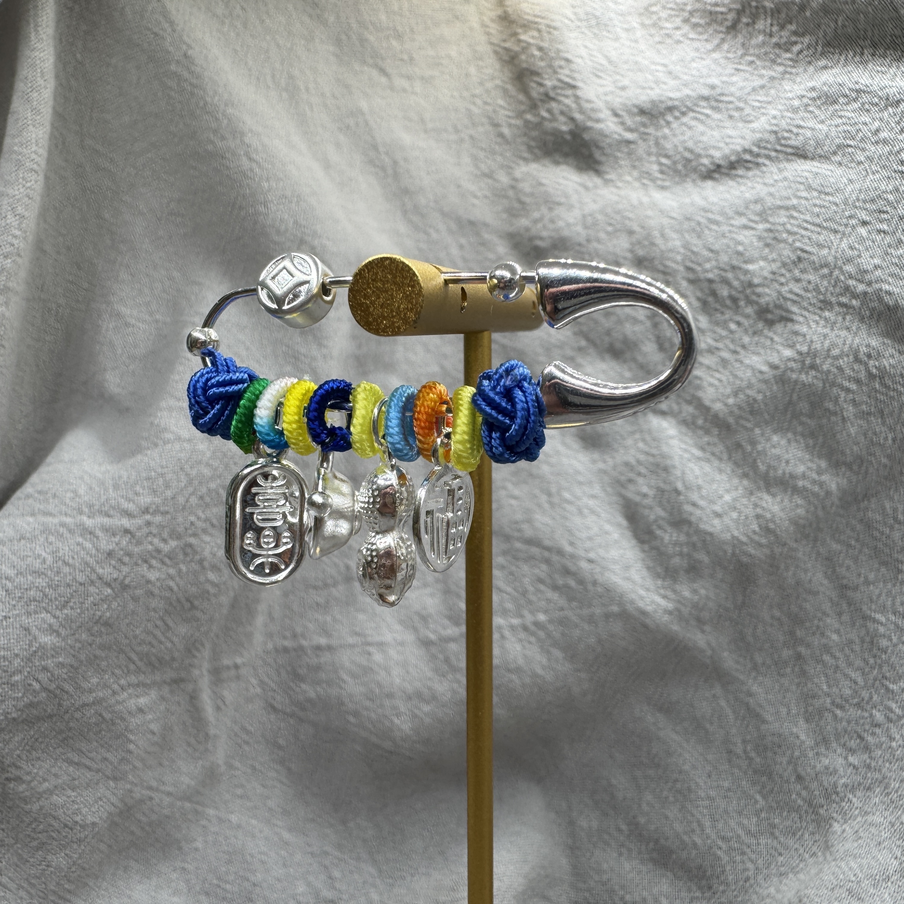 彩結別針 – 兒童純銀別針