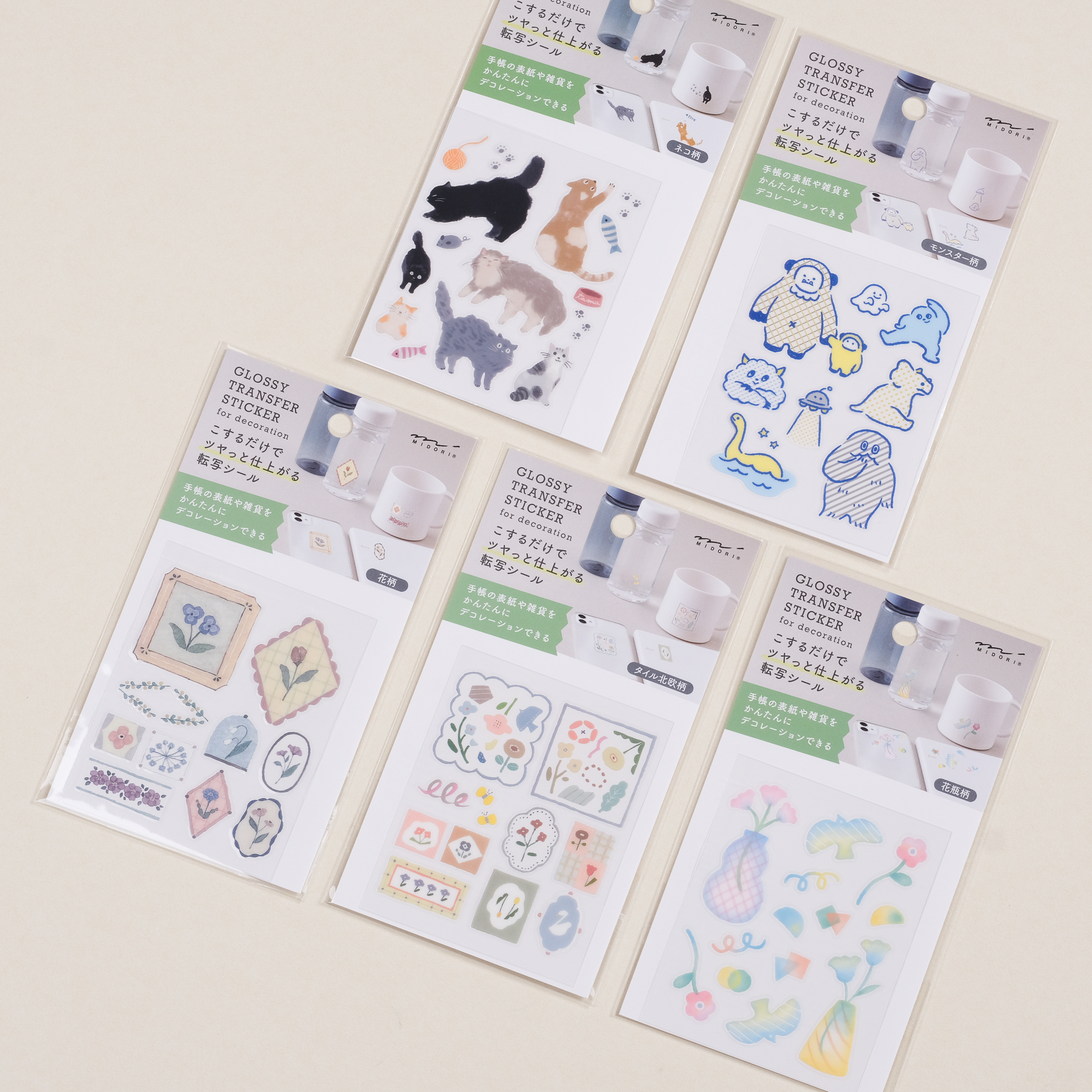 水晶轉印貼紙 ｜MIDORI 日本