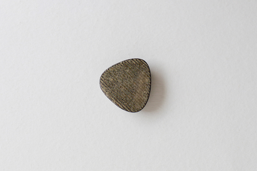 青人窯- 筷架 / 米飯糰 刻纹 / 柿灰釉(灰)