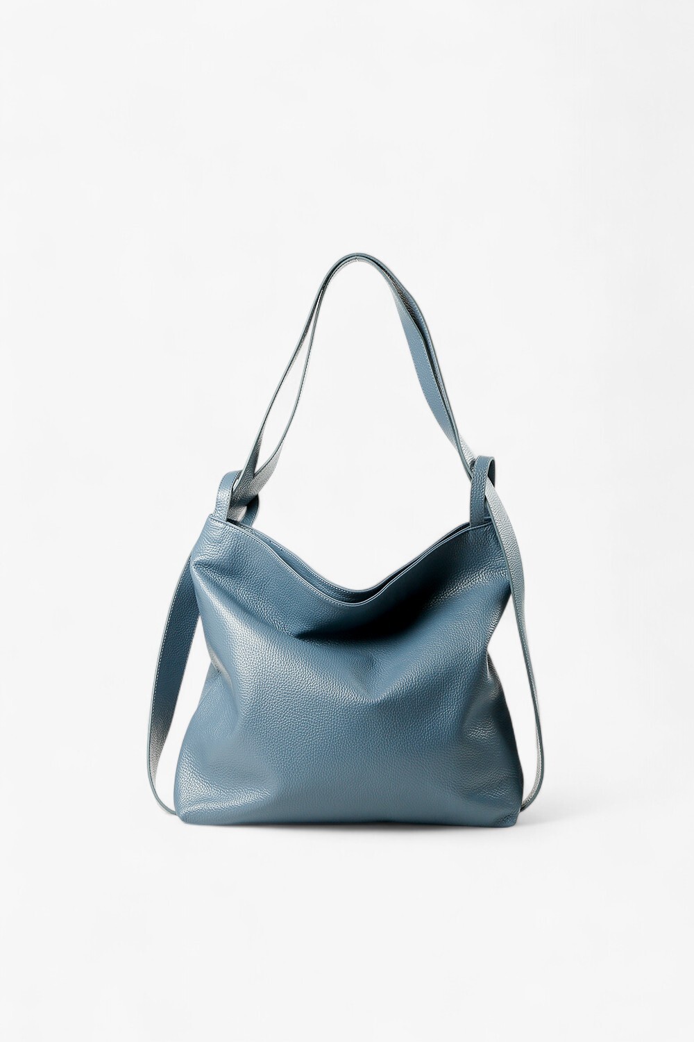 Doppia 極簡兩用中型方包 淺藍