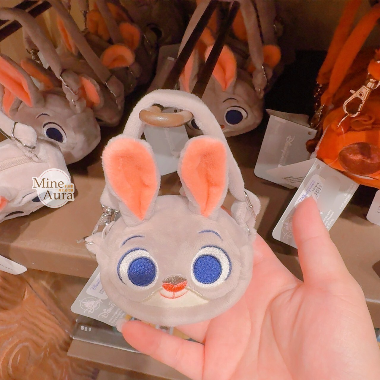 哈茱蒂 Judy 兔 大頭迷你手提包造型 零錢包 鑰匙圈 吊飾 動物方城市 Zootopia -香港迪士尼樂園