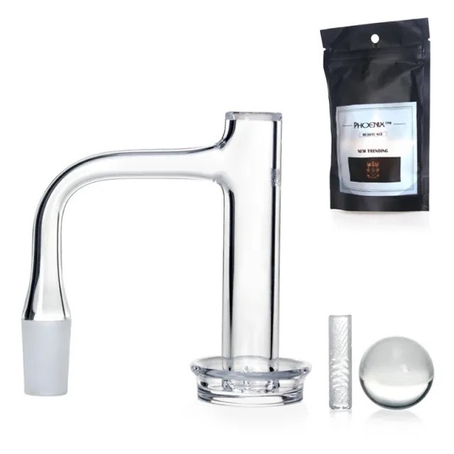 14MM QUARTZ BANGER WITH CAP & PILLAR BY PHOENIXSTAR
