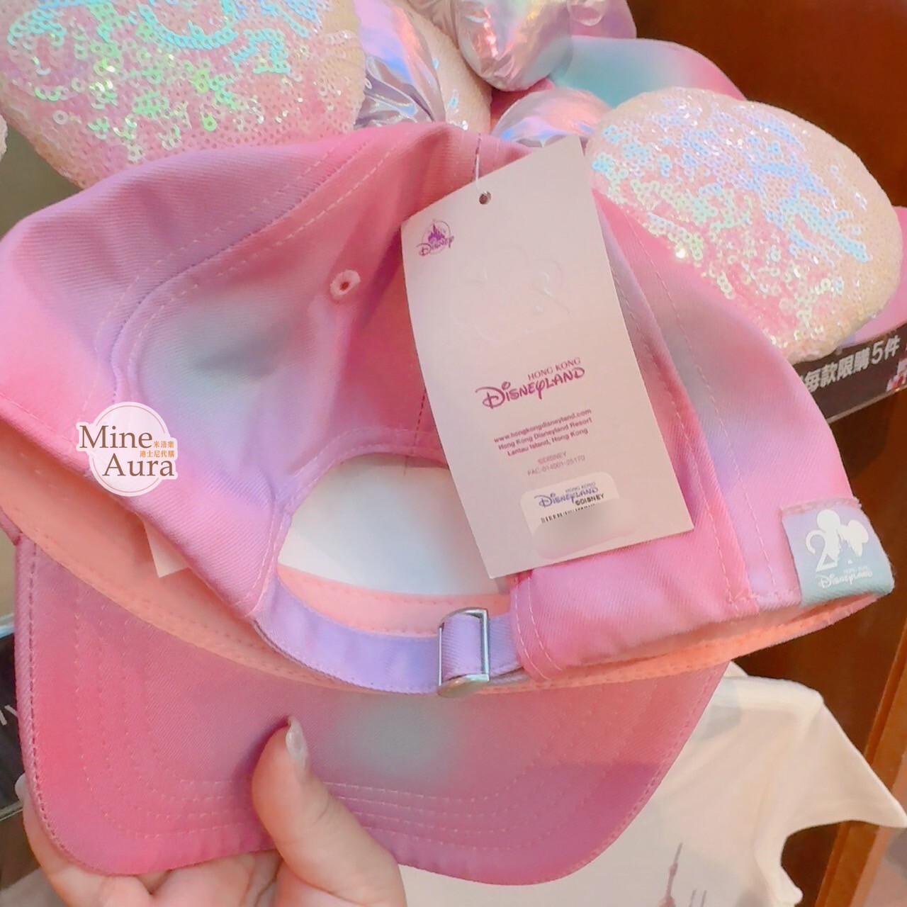 20周年奇妙派對 米妮 Minnie 立體耳朵 造型 棒球帽 帽子 -香港迪士尼樂園