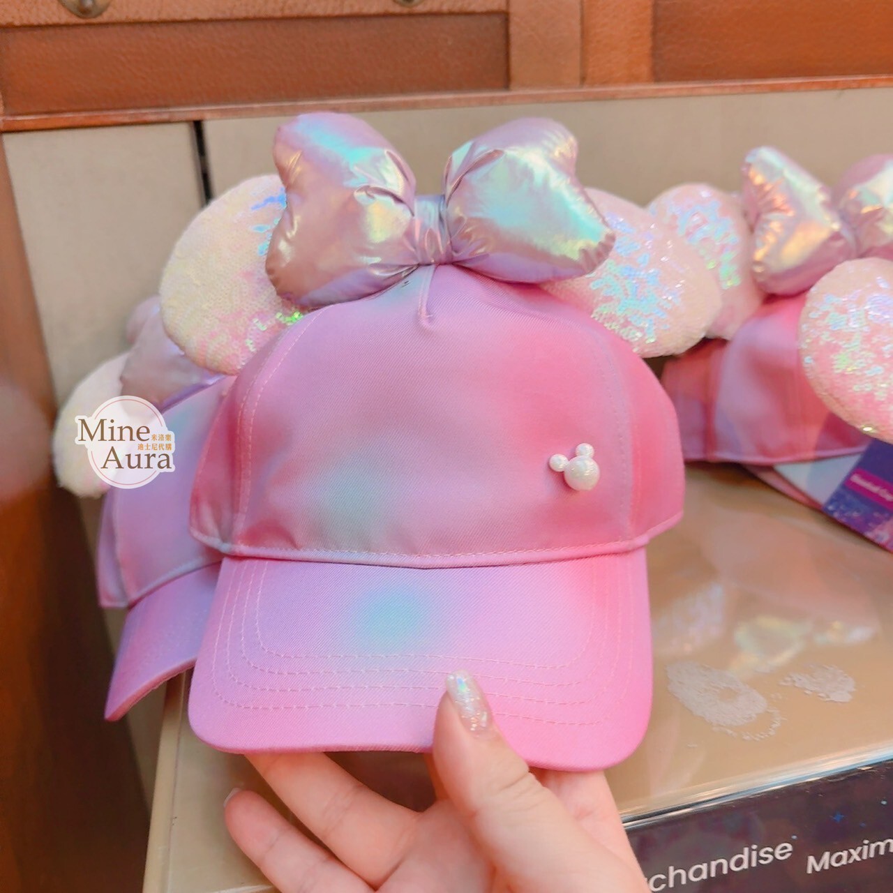 20周年奇妙派對 米妮 Minnie 立體耳朵 造型 棒球帽 帽子 -香港迪士尼樂園