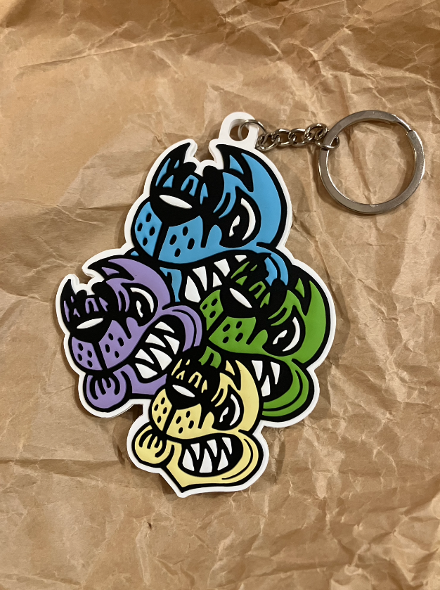 Maddog Keychain 雙面橡膠鑰匙圈