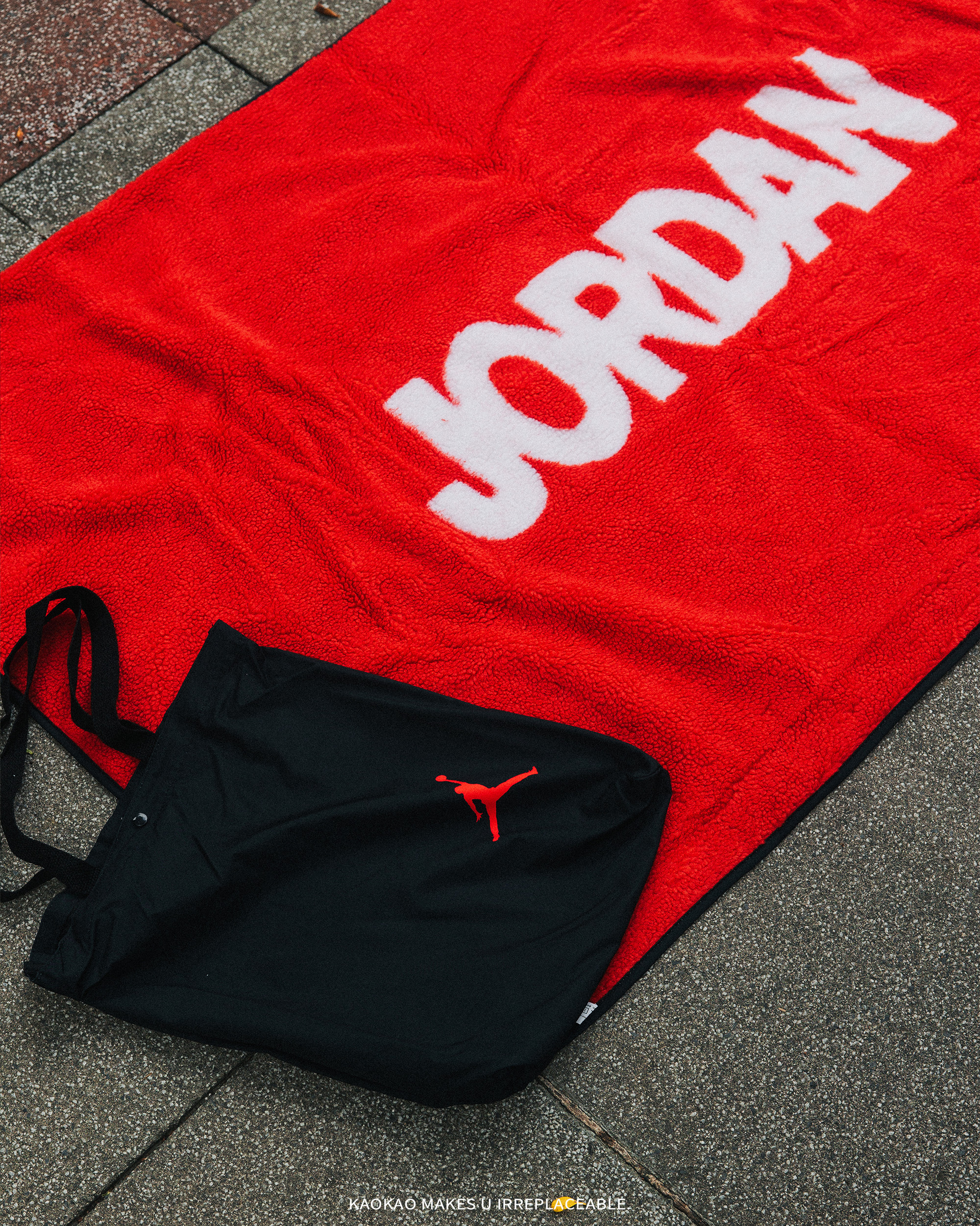 <1000元左右交換禮物>JORDAN 海外限定 套裝組 毛毯+手提袋