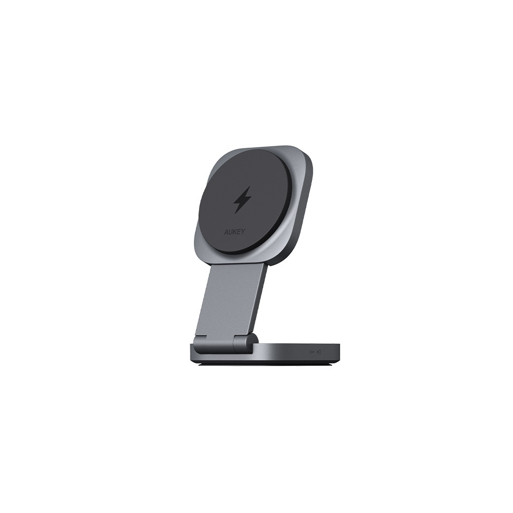 AUKEY MagFusion L 二合一Qi2磁吸折疊式旅行無線充電器