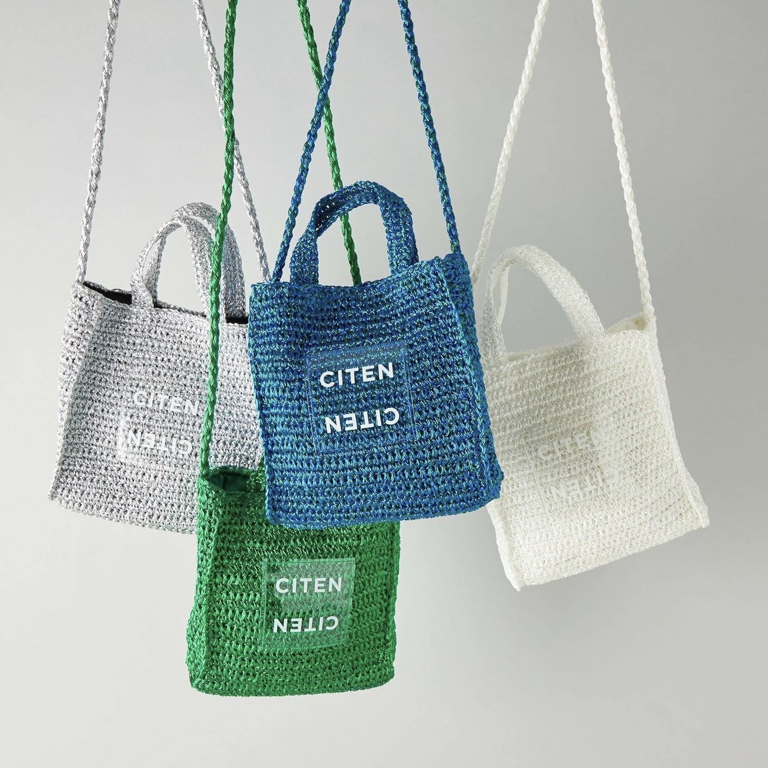 CITEN 金絲線 針織 迷你手提/斜背包 代購 透明標誌