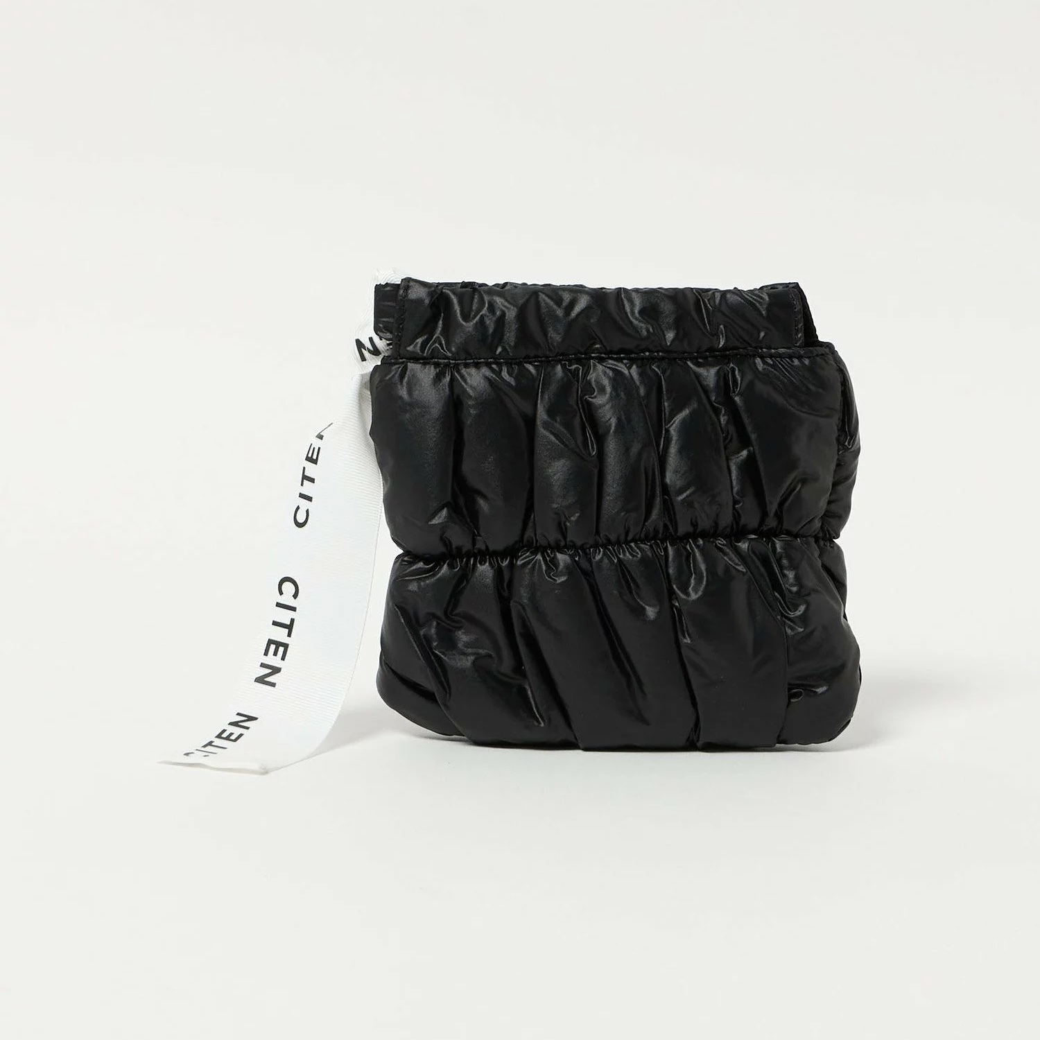 CITEN 標籤LOGO皺摺小包 補妝包 收納包 軟墊 代購