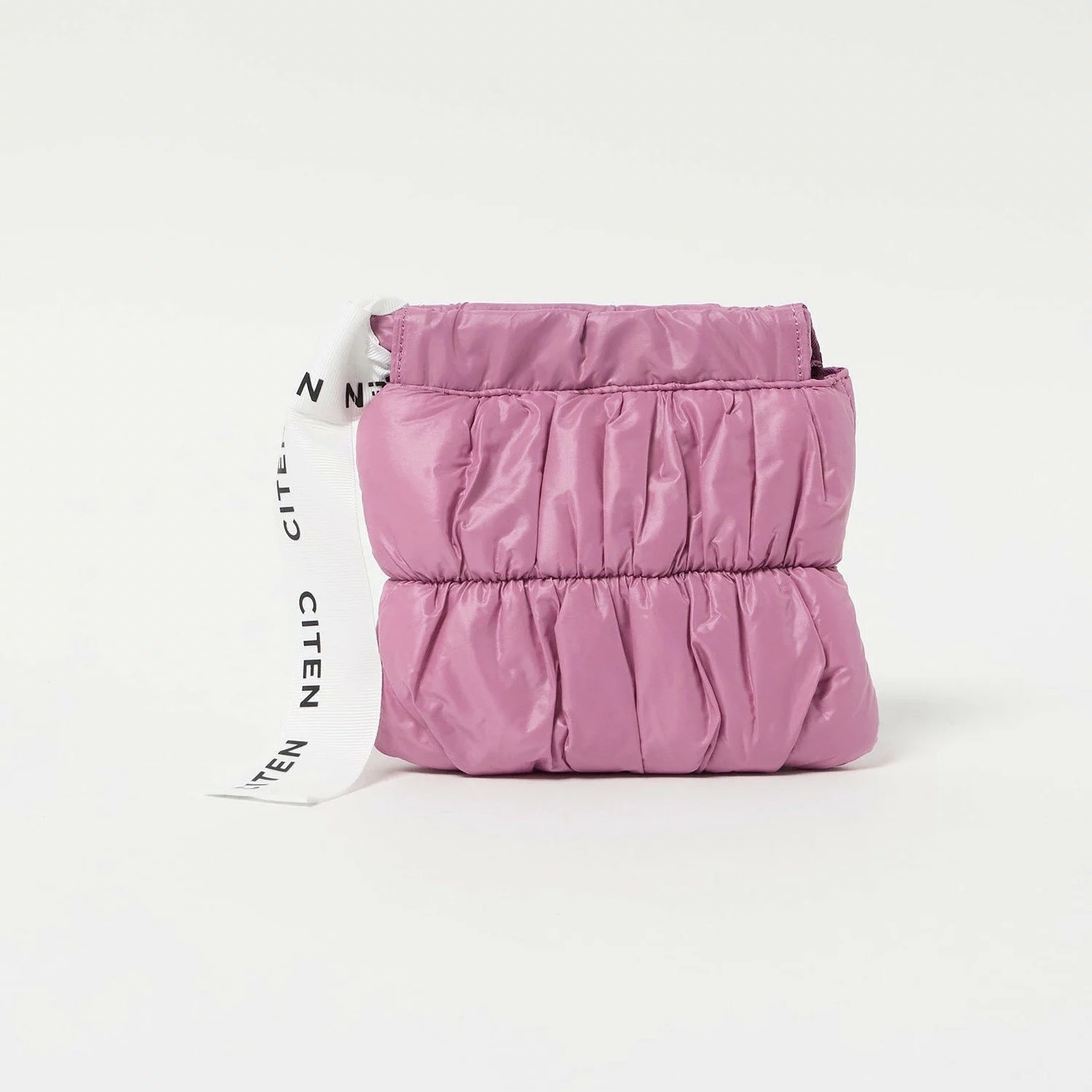 CITEN 標籤LOGO皺摺小包 補妝包 收納包 軟墊 代購