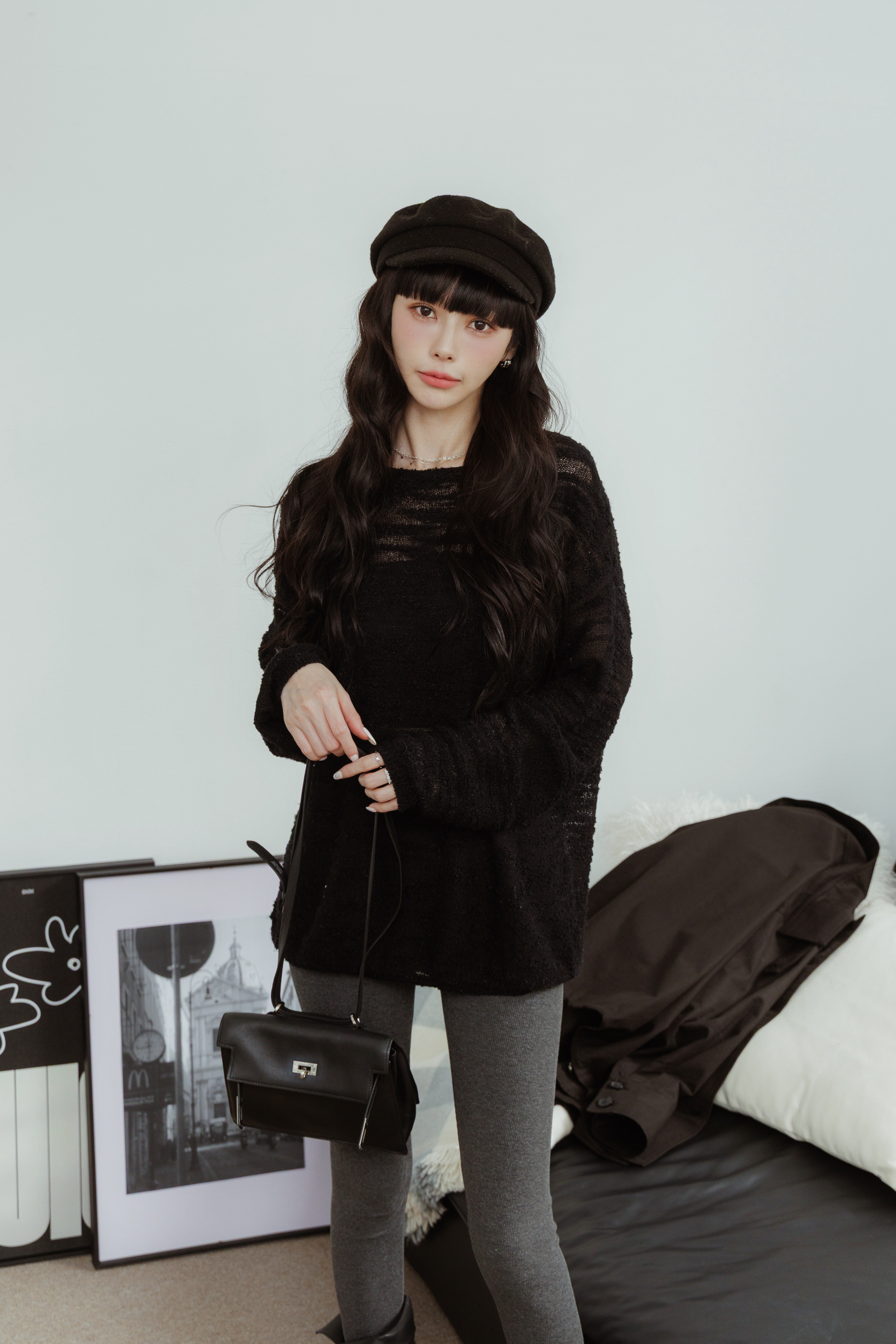 （現貨）鬆弛落肩毛衣 L08