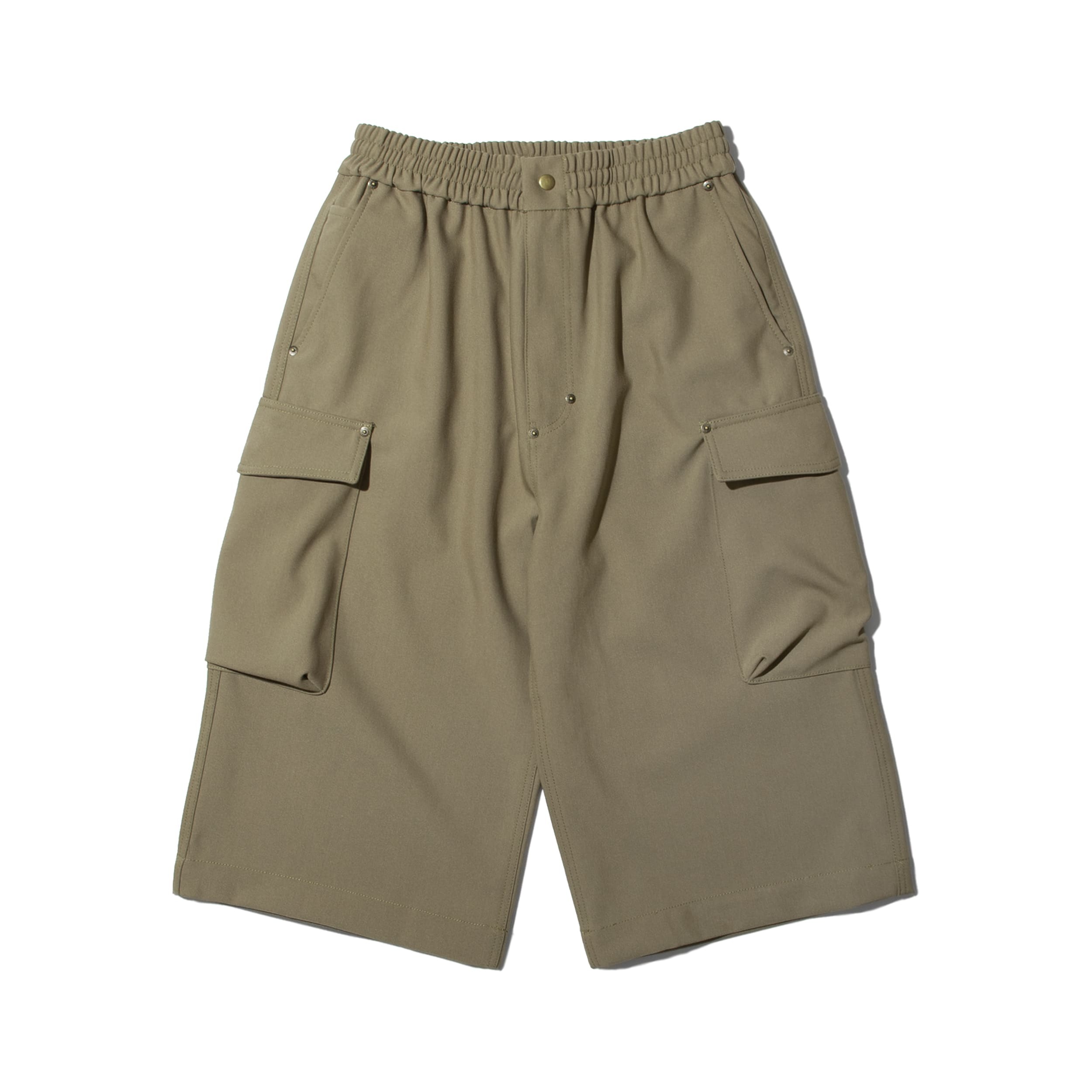 nul1.org ｜(nu-P39) - Biofrost Mix Wool Shorts (Khaki)
