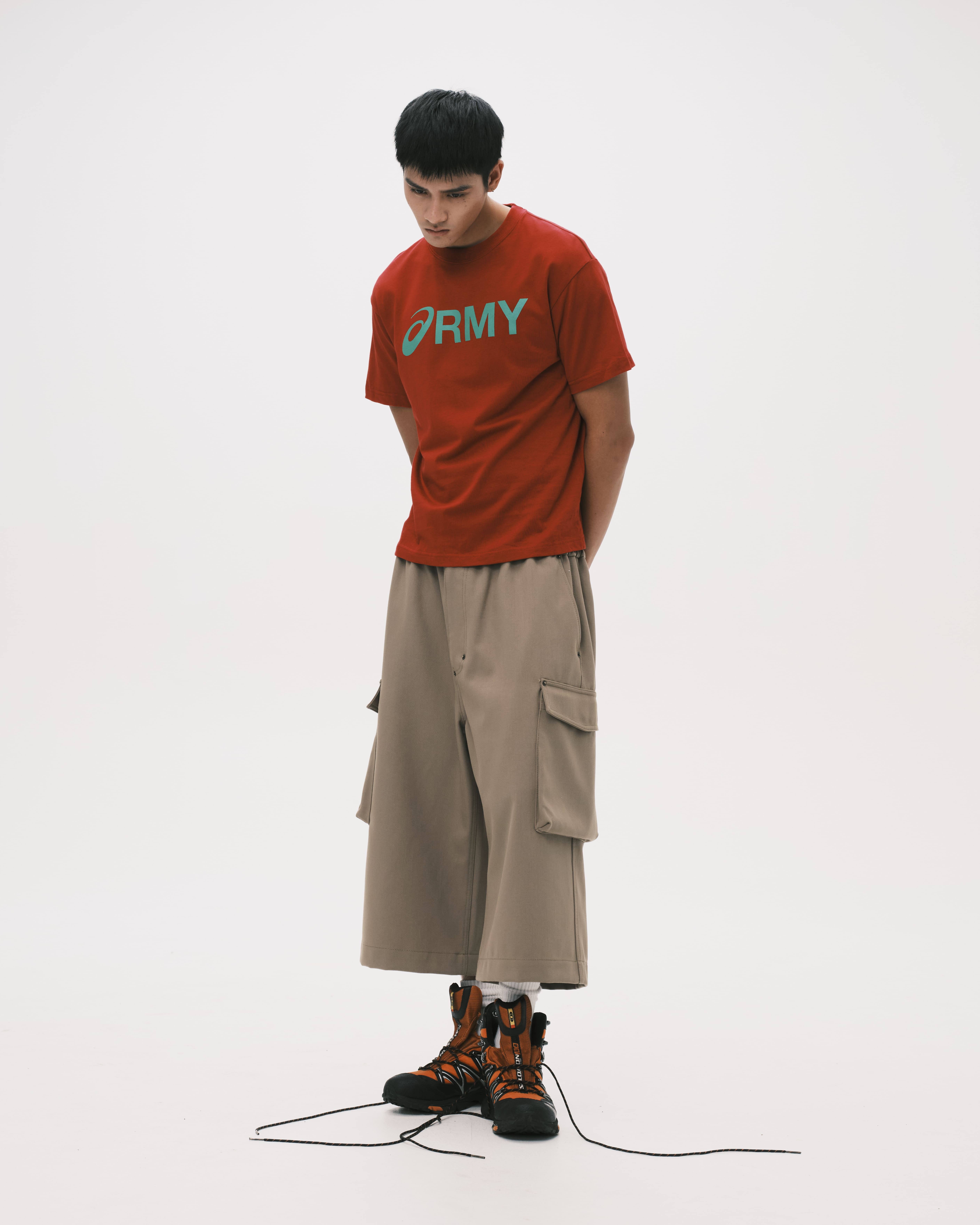 nul1.org ｜(nu-P39) - Biofrost Mix Wool Shorts (Khaki)